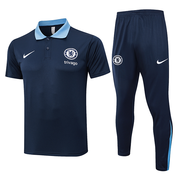 Camiseta Polo FC Chelsea azul real 2024/2025