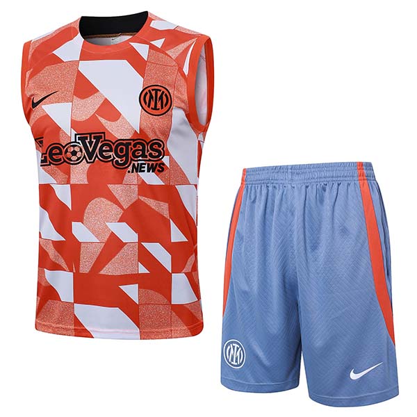 Camiseta Entrenamiento sin mangas Inter Milan Naranja/Blanco 2024/2025