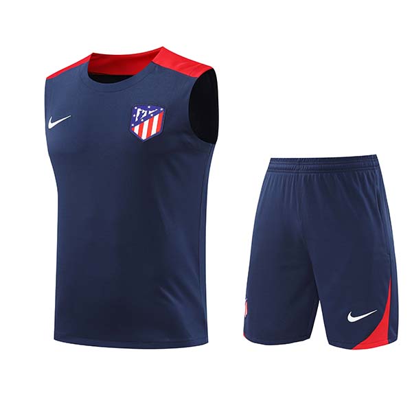 Camiseta Entrenamiento sin mangas Atletico Madrid Azul/Rojo 2024/2025