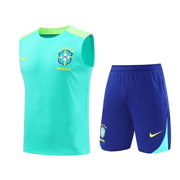 Camiseta Entrenamiento sin mangas Brasil Verde 2024/2025