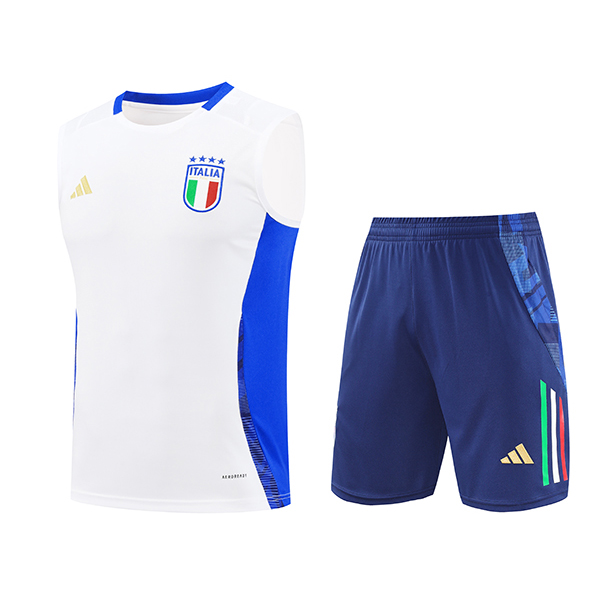 Camiseta Entrenamiento sin mangas Italia Blanco/Azul 2024/2025