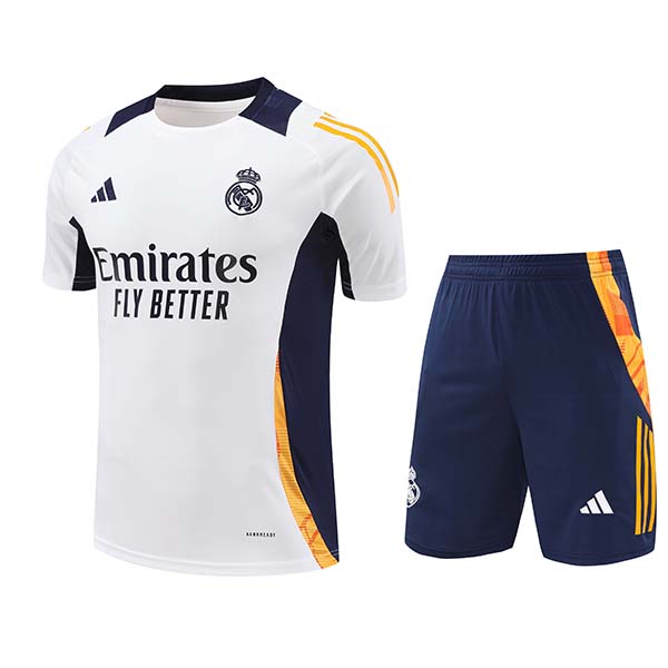 Camiseta Entrenamiento Real Madrid Blanco/Azul/Naranja 2024/2025