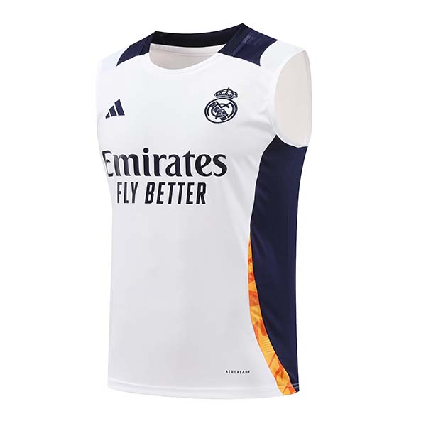 Chalecos De Futbol Real Madrid Blanco/Azul/Naranja 2024/2025