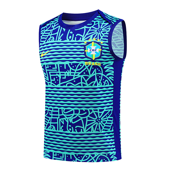 Chalecos De Futbol Brasil Azul/Verde 2024/2025