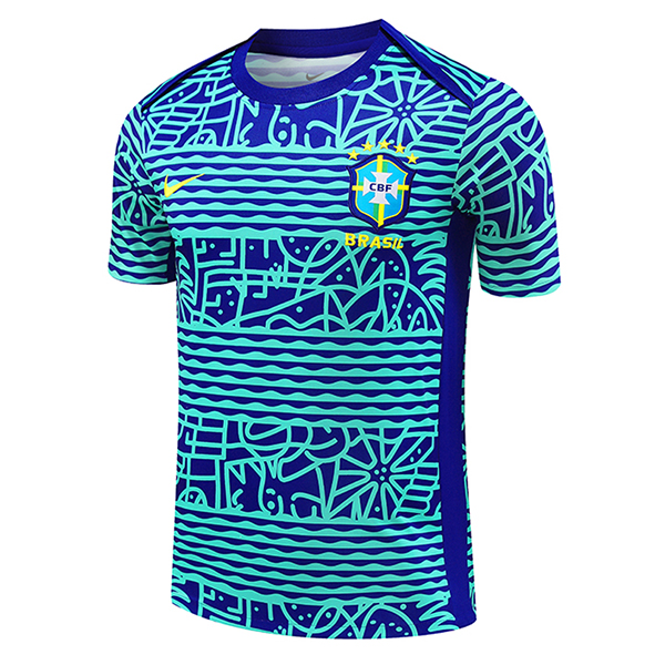 Camiseta Entrenamiento Brasil Azul/Verde 2024/2025