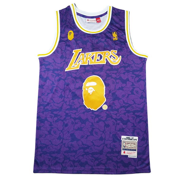 Camisetas Los Angeles Lakers (BAPE #93) 2024/25 Violeta