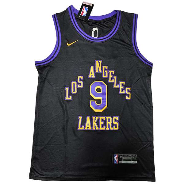 Camisetas Los Angeles Lakers (JAMES JR #9) 2024/25 Negro/Amarillo/Violeta