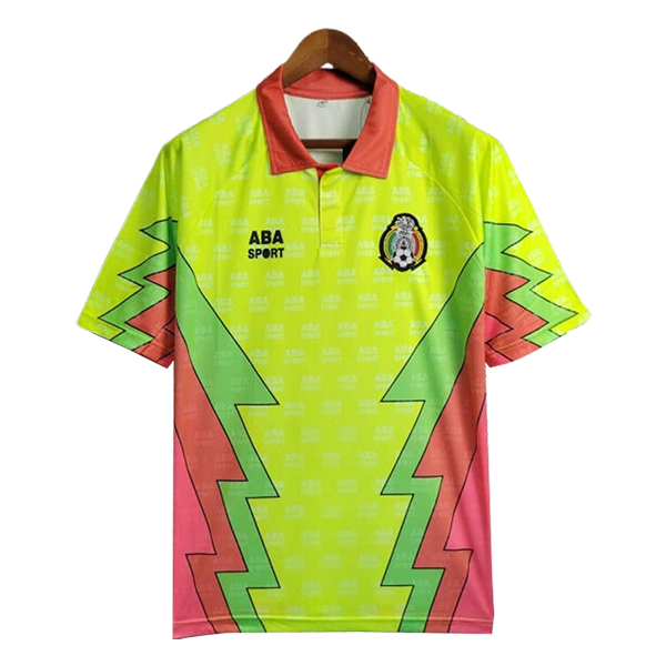 Camisetas De Futbol México Retro Portero Verde/Azul