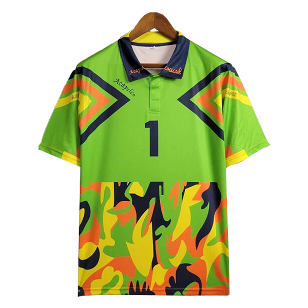 Camisetas De Futbol México Retro Portero Verde/Amarillo