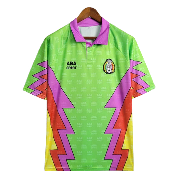 Camisetas De Futbol México Retro Portero Verde/Violeta
