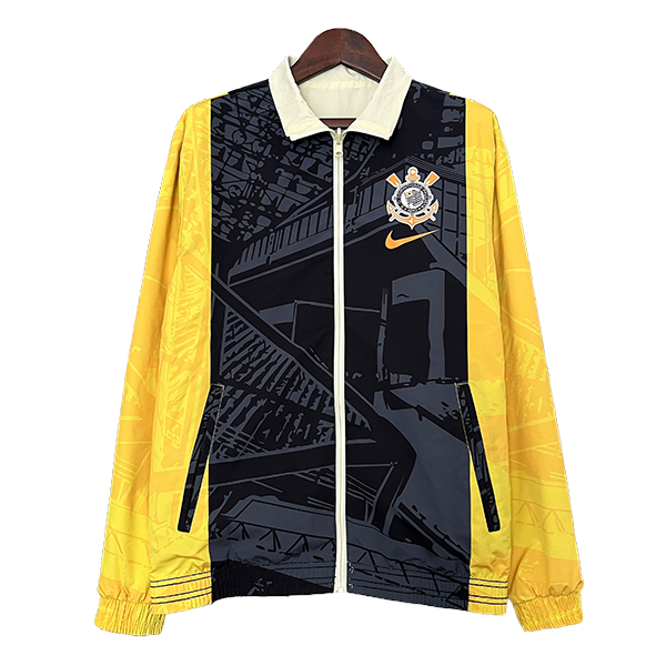 Rompevientos Corinthians Negro/Amarillo 2024/2025