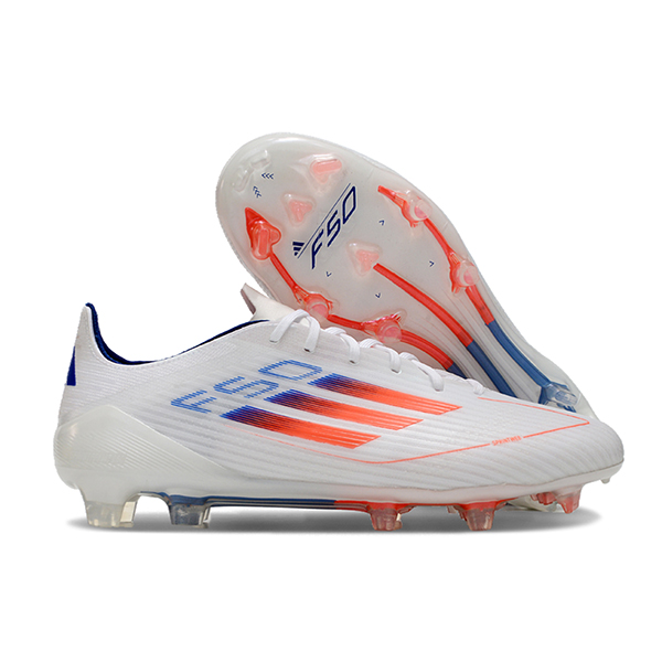 Adidas Botas De Fútbol F50 ELITE FG Blanco/Azul/Naranja