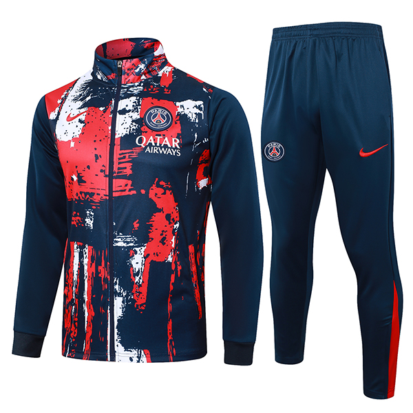Chandal Equipos De Futbol Chaquetas PSG Azul/Rojo 2024/2025
