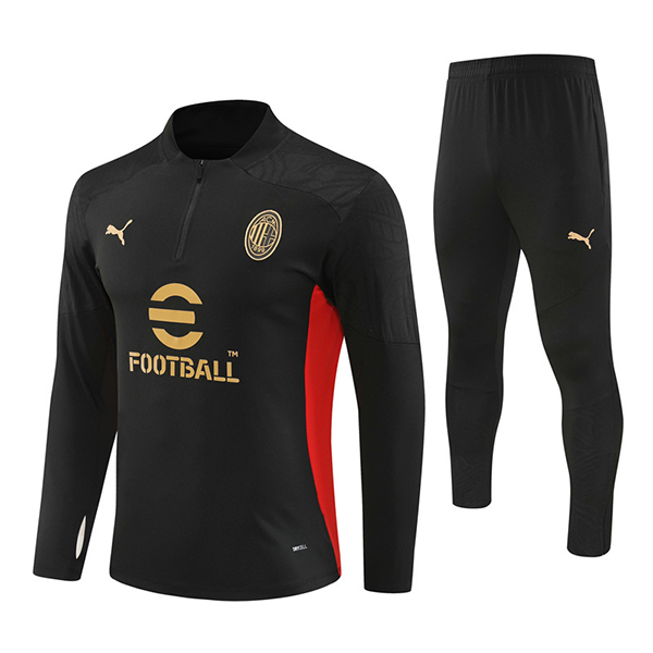 Chandal Equipos De Futbol AC Milan Negro/Rojo/Amarillo 2024/2025