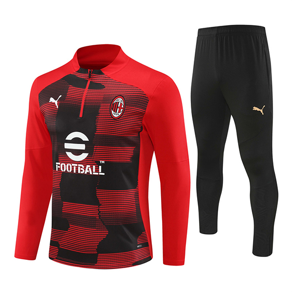 Chandal Equipos De Futbol AC Milan Rojo/Negro 2024/2025 -03