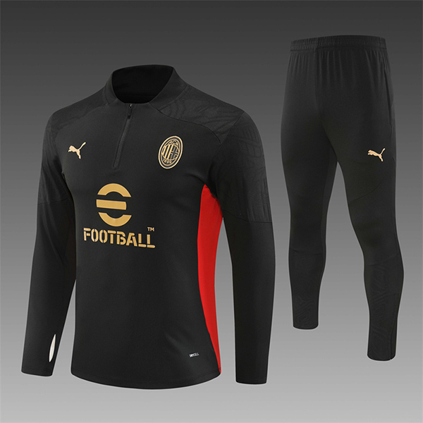 Chandal Equipos De Futbol AC Milan Ninos Negro/Rojo/Amarillo 2024/2025