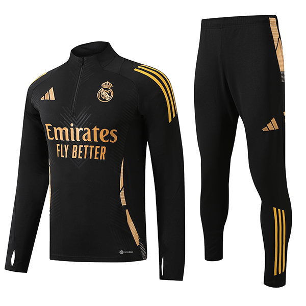 Chandal Equipos De Futbol Real Madrid Ninos Negro/Amarillo 2024/2025