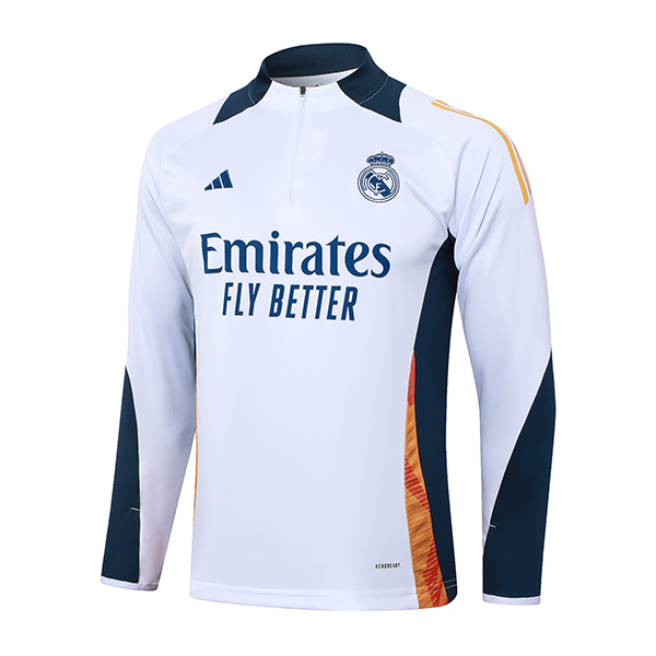 Sudadera De Entrenamiento Real Madrid Blanco/Azul/Naranja 2024/2025