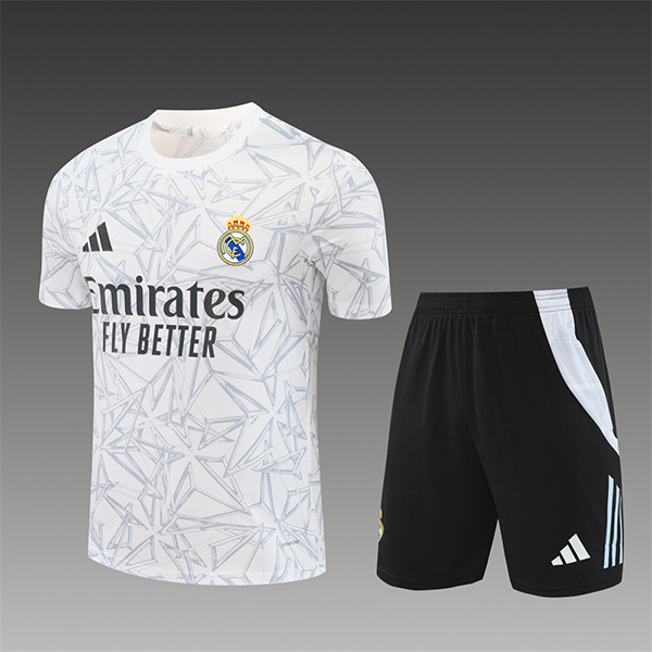 Camiseta Entrenamiento Real Madrid Ninos Blanco/Gris 2024/2025