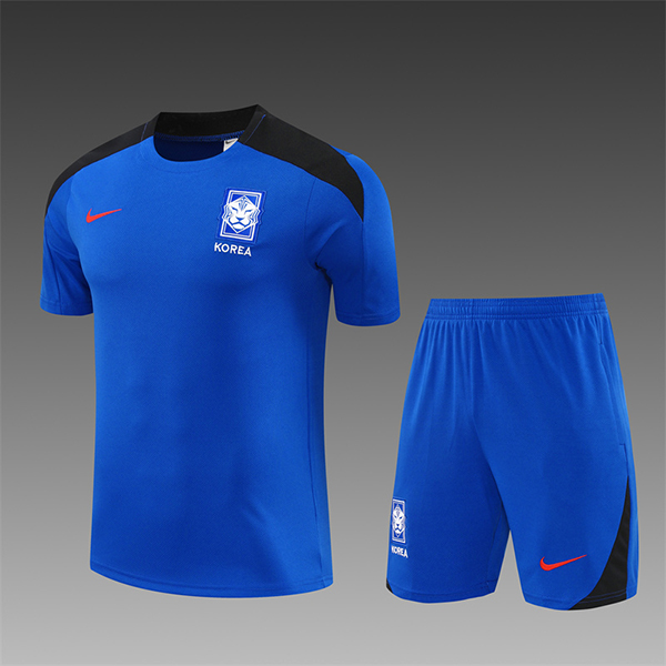 Camiseta Entrenamiento Corée Du Sud Ninos Azul/Negro 2024/2025