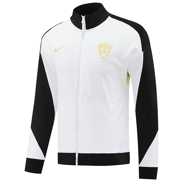Chaquetas Futbol Pumas UNAM Blanco/Negro/Amarillo 2024/2025