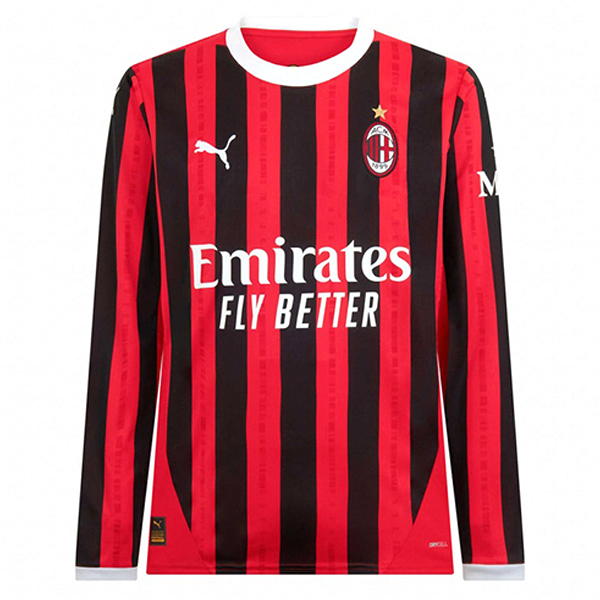 Nueva Camisetas De Futbol AC Milan Manga Largas Primera 2024/2025