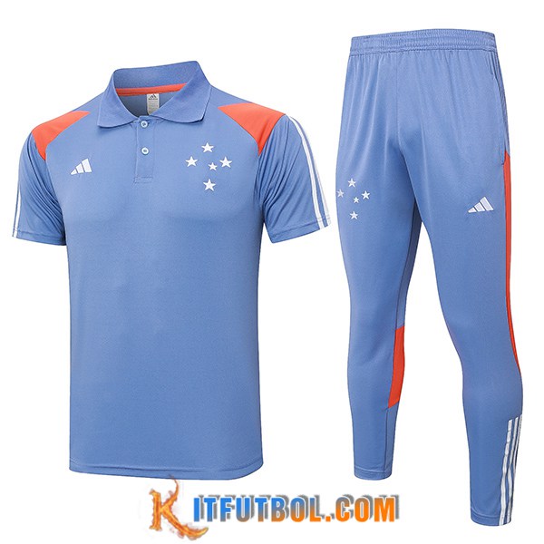 Camiseta Polo Cruzeiro Gris/Naranja 2024/2025