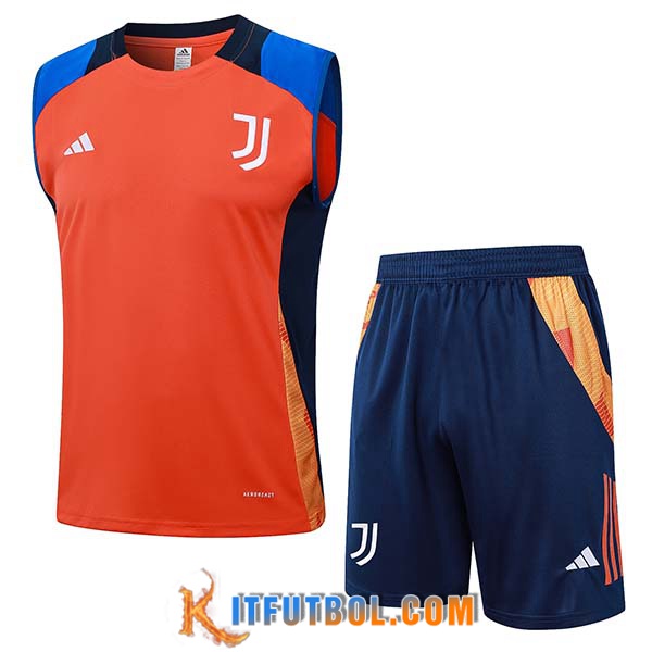 Camiseta Entrenamiento sin mangas Juventus Naranja/Azul 2024/2025