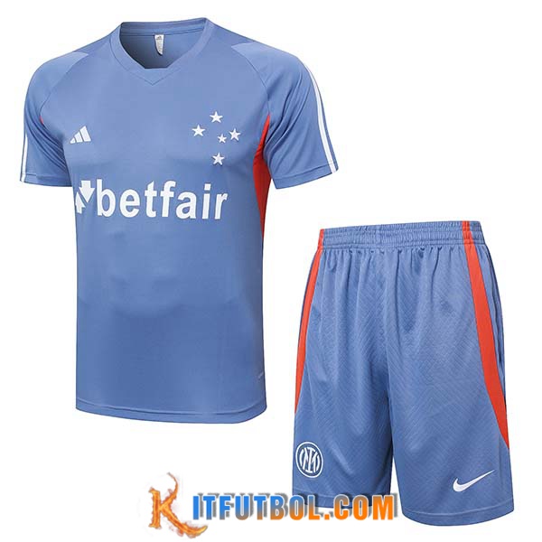 Camiseta Entrenamiento Cruzeiro Gris/Naranja 2024/2025