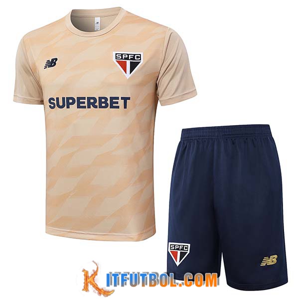 Camiseta Entrenamiento Sao Paulo FC Marrón 2024/2025