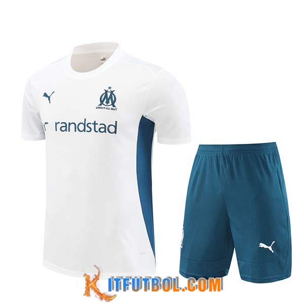 Camiseta Entrenamiento Marsella Blanco/Verde 2024/2025