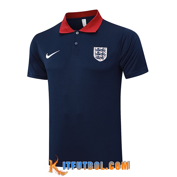 Camiseta Polo Inglaterra azul real 2024/2025