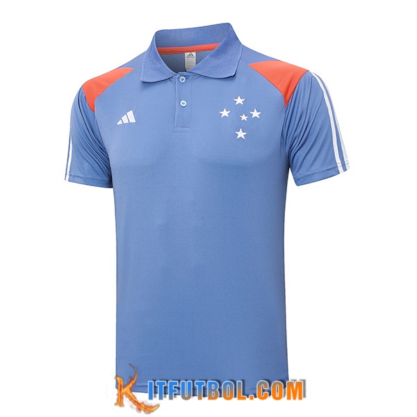 Camiseta Polo Cruzeiro Gris/Naranja 2024/2025