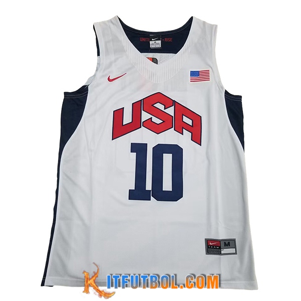 Camisetas USA (BRYANT #10) 2024/25 Blanco/Azul