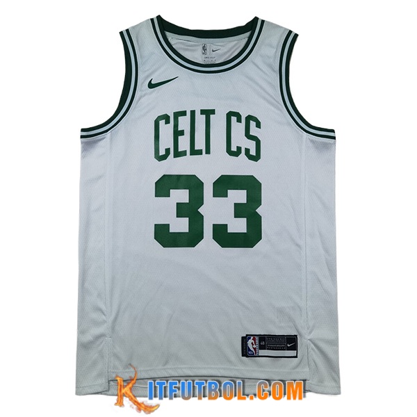 Camisetas Boston Celtics (BIRD #33) 2024/25 Blanco/Verde -03