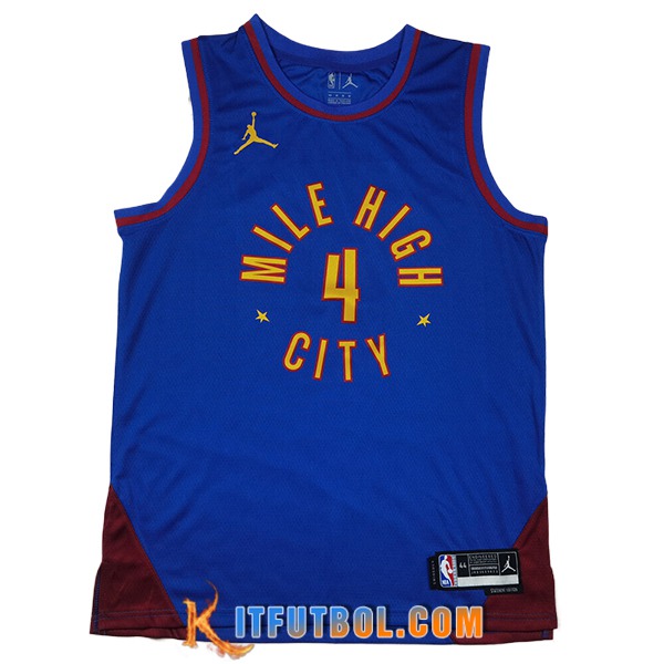Camisetas Denver Nuggets (WESTBROOK #4) 2024/25 Azul/Rojo
