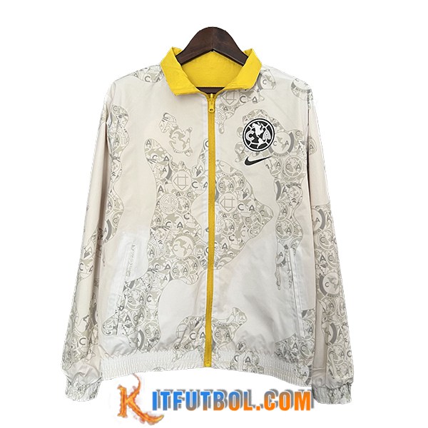 Rompevientos Club America Blanco/Gris 2024/2025
