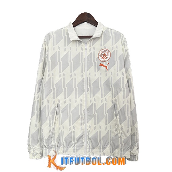 Rompevientos Manchester City Blanco/Gris 2024/2025
