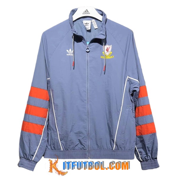 Rompevientos FC Liverpool Gris/Naranja 2024/2025
