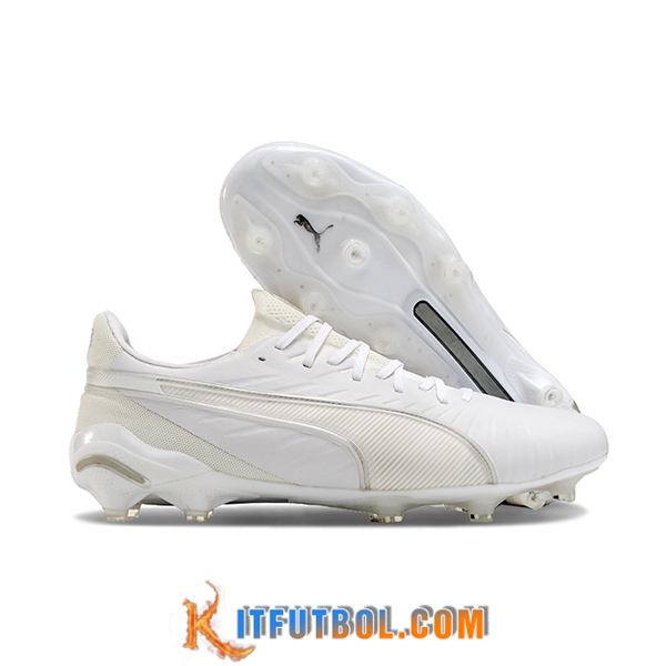 PUMA Botas De Fútbol KING FG/AG Blanco