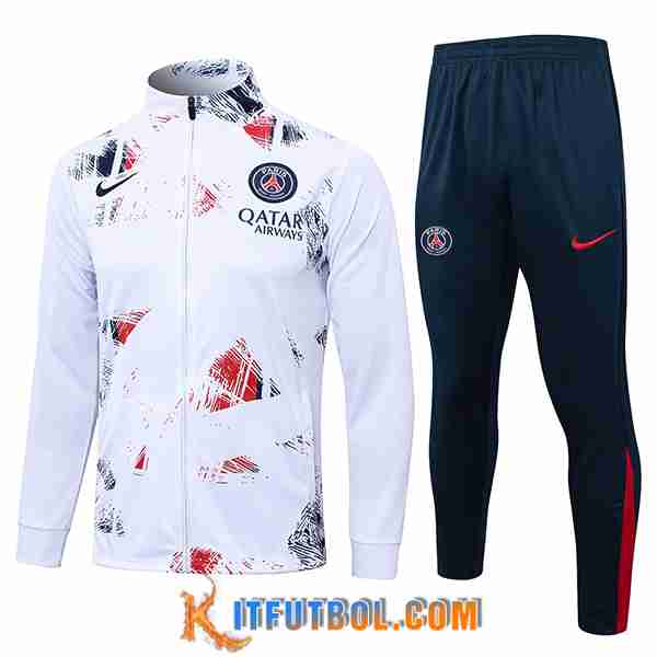 Chandal Equipos De Futbol Chaquetas PSG Blanco 2024/2025