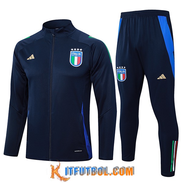 Chandal Equipos De Futbol Chaquetas Italia Azul Oscuro 2024/2025