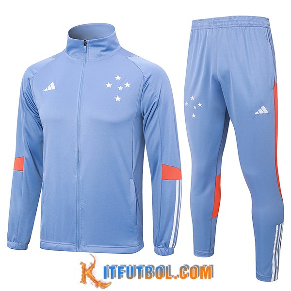 Chandal Equipos De Futbol Chaquetas Cruzeiro Gris/Naranja 2024/2025