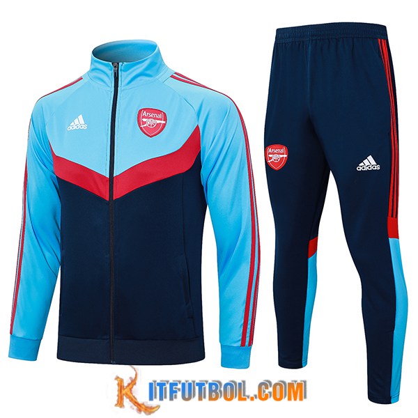 Chandal Equipos De Futbol Chaquetas Arsenal Azul/Rojo 2024/2025