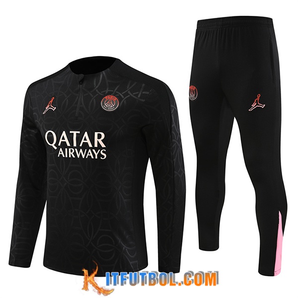 Chandal Equipos De Futbol PSG Negro/Rosa 2024/2025