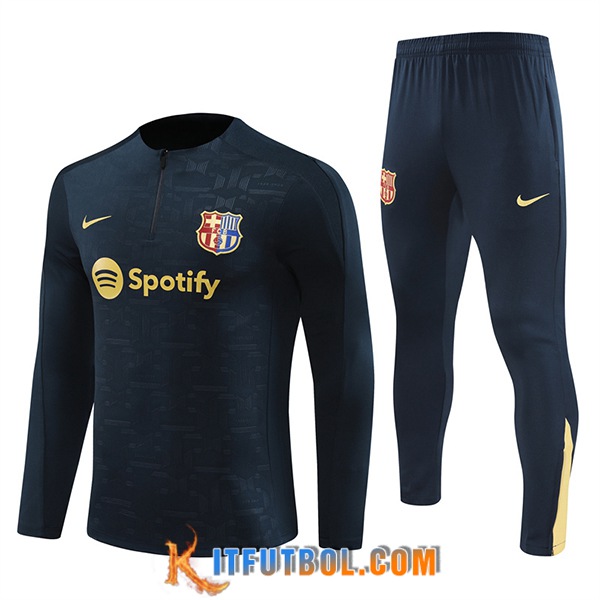 Chandal Equipos De Futbol FC Barcelona Azul Oscuro 2024/2025