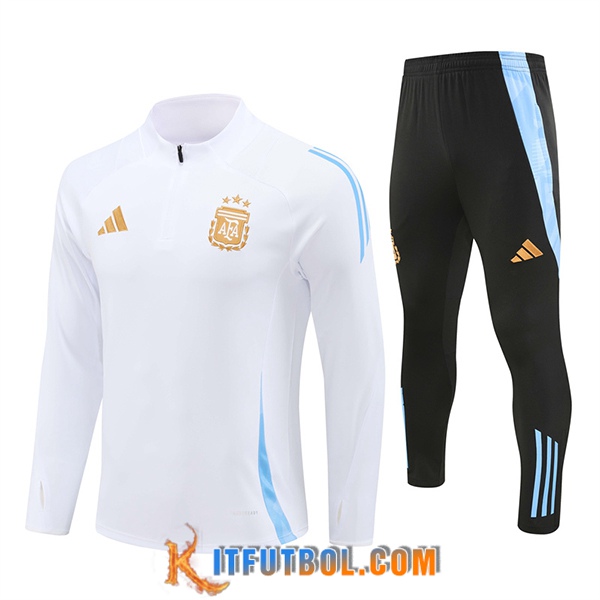 Chandal Equipos De Futbol Argentina Blanco/Azul 2024/2025