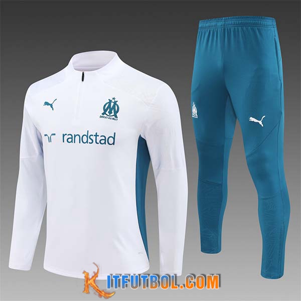 Chandal Equipos De Futbol Marsella Ninos Blanco/Verde 2024/2025