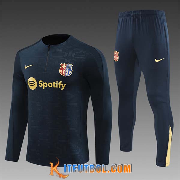Chandal Equipos De Futbol FC Barcelona Ninos Azul Oscuro 2024/2025