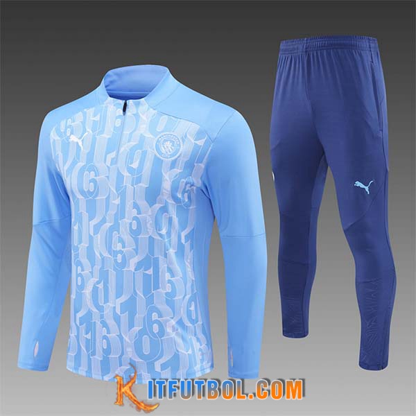 Chandal Equipos De Futbol Manchester City Ninos Azul/Blanco 2024/2025